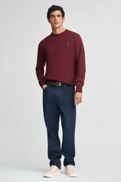Polo Club Pulls*Pull en laine mélangée et broderie Rigby Go Grenat