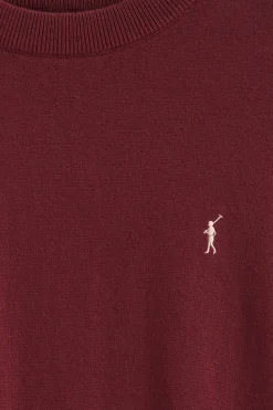 Polo Club Pulls*Pull en laine mélangée et broderie Rigby Go Grenat