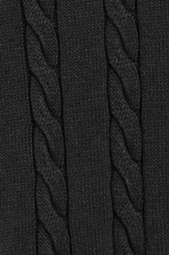 Polo Club Pulls*Pull gris tressé garment dye et logo brodé Asphalte