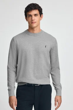 Polo Club Pulls*Pull en laine mélangée et broderie Rigby Go Gris Chiné