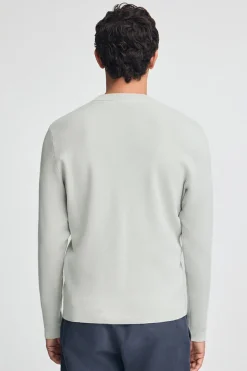 Polo Club Pulls*Pull en maille coton à écusson Gris clair