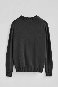 Polo Club Pulls*Pull gris foncé chiné en laine mélangée et broderie Rigby Go Vigoré Gris Foncé