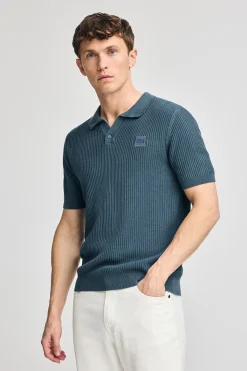 Polo Club Pulls|Polos*Pull Jimin bleu marine avec logo sur la poitrine Denim