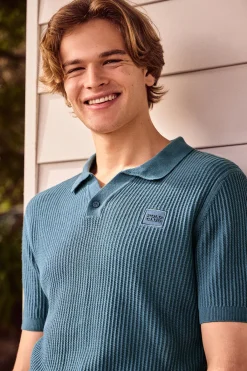 Polo Club Pulls|Polos*Pull Jimin bleu marine avec logo sur la poitrine Denim