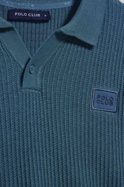 Polo Club Pulls|Polos*Pull Jimin bleu marine avec logo sur la poitrine Denim
