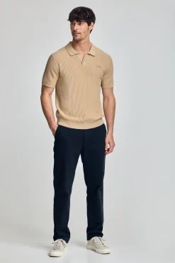 Polo Club Pulls|Polos*Pull Jimin couleur avec logo sur la poitrine Ivoire