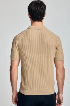 Polo Club Pulls|Polos*Pull Jimin couleur avec logo sur la poitrine Ivoire