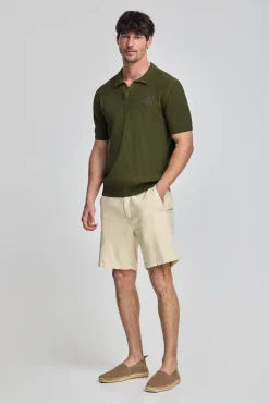 Polo Club Pulls|Polos*Pull Jimin avec logo sur la poitrine Vert mousse