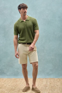 Polo Club Pulls|Polos*Pull Jimin avec logo sur la poitrine Vert mousse