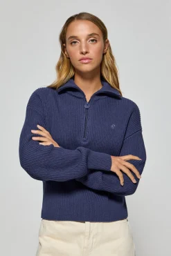Polo Club Pulls*Pull Nahia bleu avec logo brodé monogramme Bleu océan