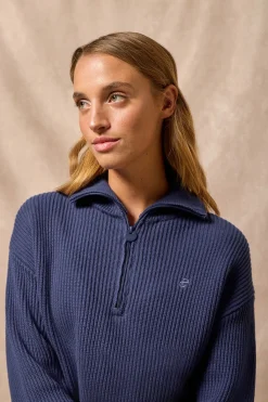 Polo Club Pulls*Pull Nahia bleu avec logo brodé monogramme Bleu océan