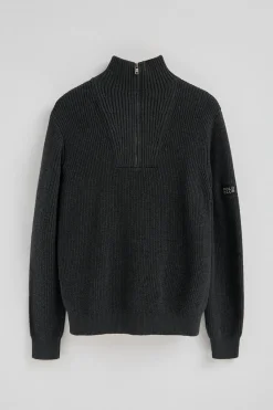 Polo Club Pulls*Pull à maille anglaise à écusson Noir