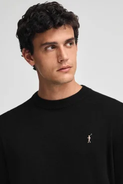 Polo Club Pulls*Pull en laine mélangée et broderie Rigby Go Noir