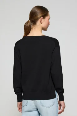 Polo Club Pulls*Pull en maille à col en V et logo brodé Rigby Go Noir