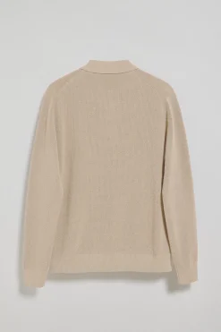 Polo Club Pulls*Pull Pol à col polo zippé et détail Rigby go Beige