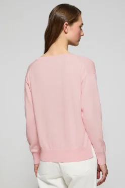 Polo Club Pulls*Pull en maille à col en V et logo brodé Rigby Go Rose
