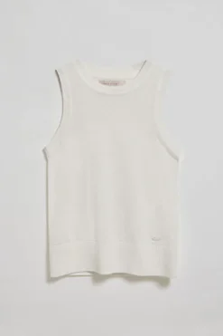 Polo Club Pulls*Pull sans manches à boutons perlés Beige