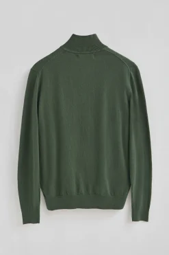 Polo Club Pulls*Pull vert boue à fermeture éclair partielle éclair et laine mélangée avec broderie Rigby Go Vert chaud