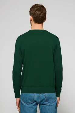 Polo Club Pulls*Pull en maille à col ras du cou et broderie Rigby Go Vert Bouteille