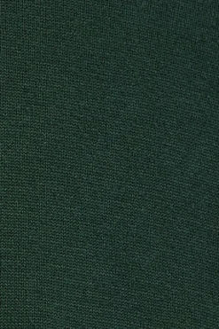 Polo Club Pulls*Pull vert émeraude garment dye à col ras du cou et logo brodé Émeraude foncée