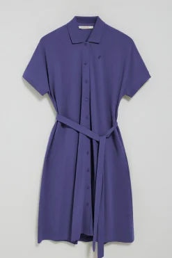 Polo Club Robes*Robe boutonnée avec broderie PC Bleu Violet