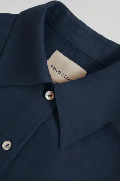 Polo Club Robes*Robe midi en lin avec un détail brodé Rigby Go Bleu Marine