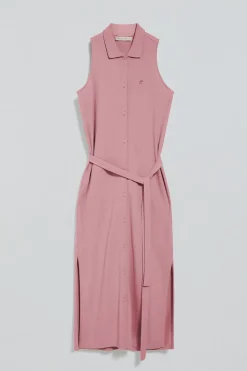Polo Club Robes*Robe sans manches, boutonnée, avec monogramme brodé Rose poudré