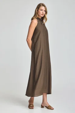 Polo Club Robes*Robe Valay couleur moka avec détails Mocca