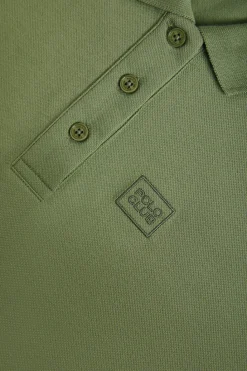 Polo Club Robes*Robe verte à manches chauve-souris et logo brodé ton sur ton Vert chaud