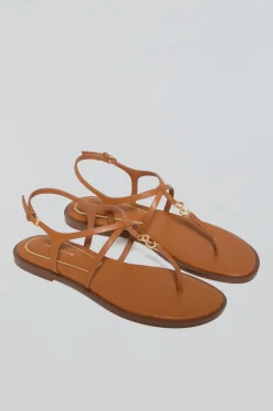Polo Club Chaussures*Sandale à lanières Bianca marron avec détails métallisés Brun