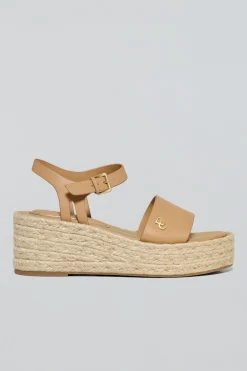 Polo Club Chaussures*Sandales à semelles compensées en jute Aurora avec un détail métallisé Taupe