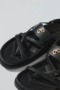 Polo Club Chaussures*Sandales bio à lanières Allegra es avec détails métalliques Noir