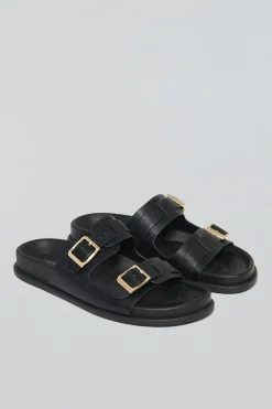 Polo Club Chaussures*Sandales bio es Blake à boucles Noir