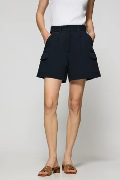 Polo Club Pantalons*Short en sergé Menfis avec détails Bleu Marine