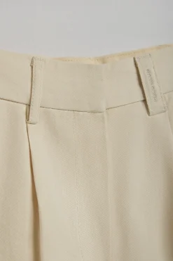 Polo Club Pantalons*Short en sergé Menfis couleur avec détails Sable