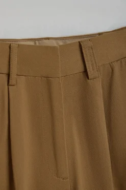 Polo Club Pantalons*Short en sergé Menfis couleur avec détails Camel
