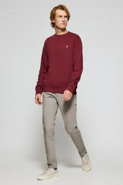 Polo Club Sweat-Shirts*Sweat à col rond avec logo brodé Rigby Go Grenat