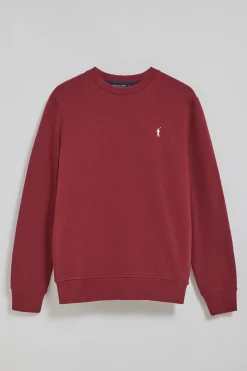 Polo Club Sweat-Shirts*Sweat à col rond avec logo brodé Rigby Go Grenat