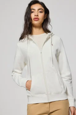 Polo Club Sweat-Shirts*Sweat à poches zippé et capuche avec broderie Rigby Go Beige