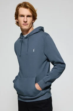 Polo Club Sweat-Shirts*Sweat bleu avec capuche, poches et logo brodé Rigby Go Denim