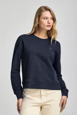 Polo Club Sweat-Shirts*Sweat à col ras du cou et broderie Rigby Go Bleu Marine