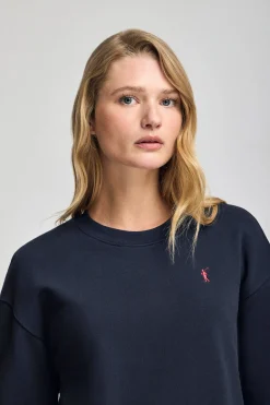 Polo Club Sweat-Shirts*Sweat à col ras du cou et broderie Rigby Go Bleu Marine