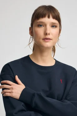 Polo Club Sweat-Shirts*Sweat à la coupe boxy et logo Rigby Go Bleu Marine