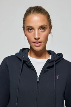 Polo Club Sweat-Shirts*Sweat à poches zippé et capuche avec broderie Rigby Go Bleu Marine