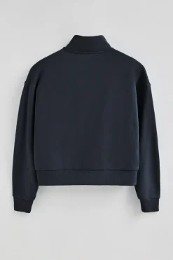 Polo Club Sweat-Shirts*Sweat boxy fit à logo caoutchouté Bleu Marine