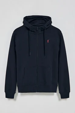 Polo Club Sweat-Shirts*Sweat zippé et capuche avec broderie Rigby Go Bleu Marine