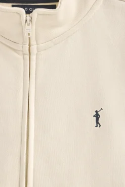 Polo Club Sweat-Shirts*Sweat couleur écru avec col montant, fermeture éclair avec logo Rigby Go Beige