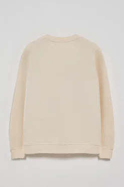 Polo Club Sweat-Shirts*Sweat écru avec logo et logo caoutchouté Beige