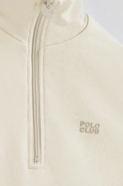 Polo Club Sweat-Shirts*Sweat écru boxy fit à logo caoutchouté Beige