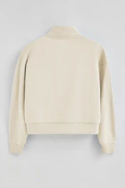 Polo Club Sweat-Shirts*Sweat écru boxy fit à logo caoutchouté Beige